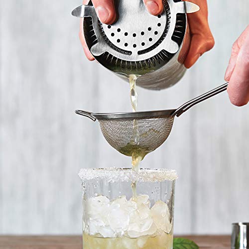 Juego de coctelería profesional de acero inoxidable Andrew James con accesorios 7
