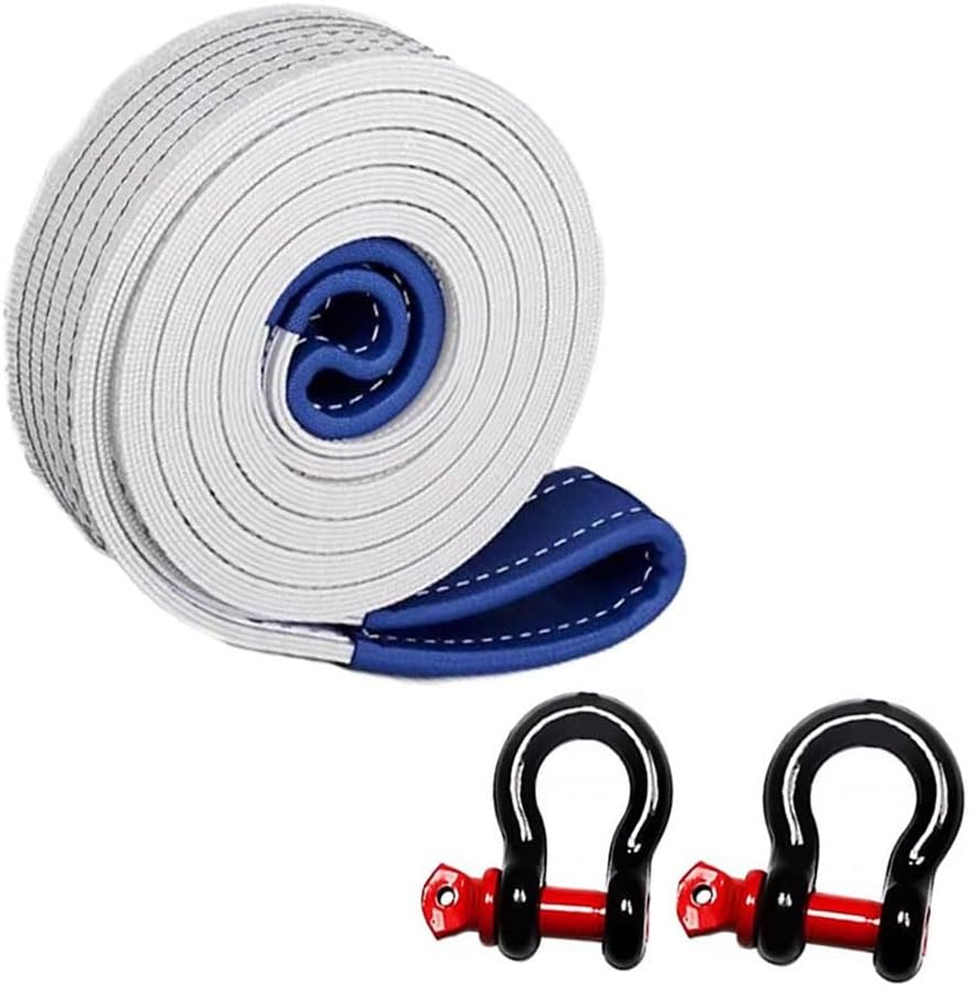 公式 車用けん引ロープ 車用牽引ロープ ポリエステル材料 トレーラー