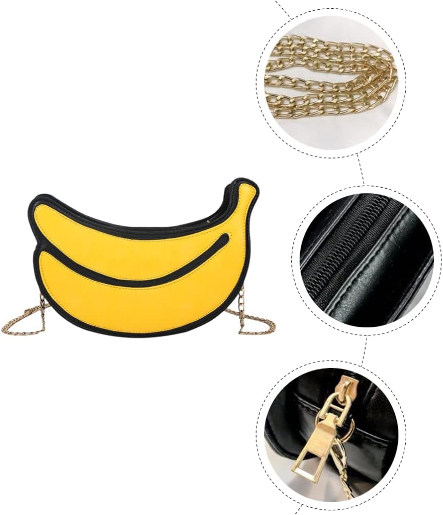 SOIMISS Purse Crossbody Fashion Fruit Shape Women's Shoulder Pu Material Multi-function for Phone Keys Coins