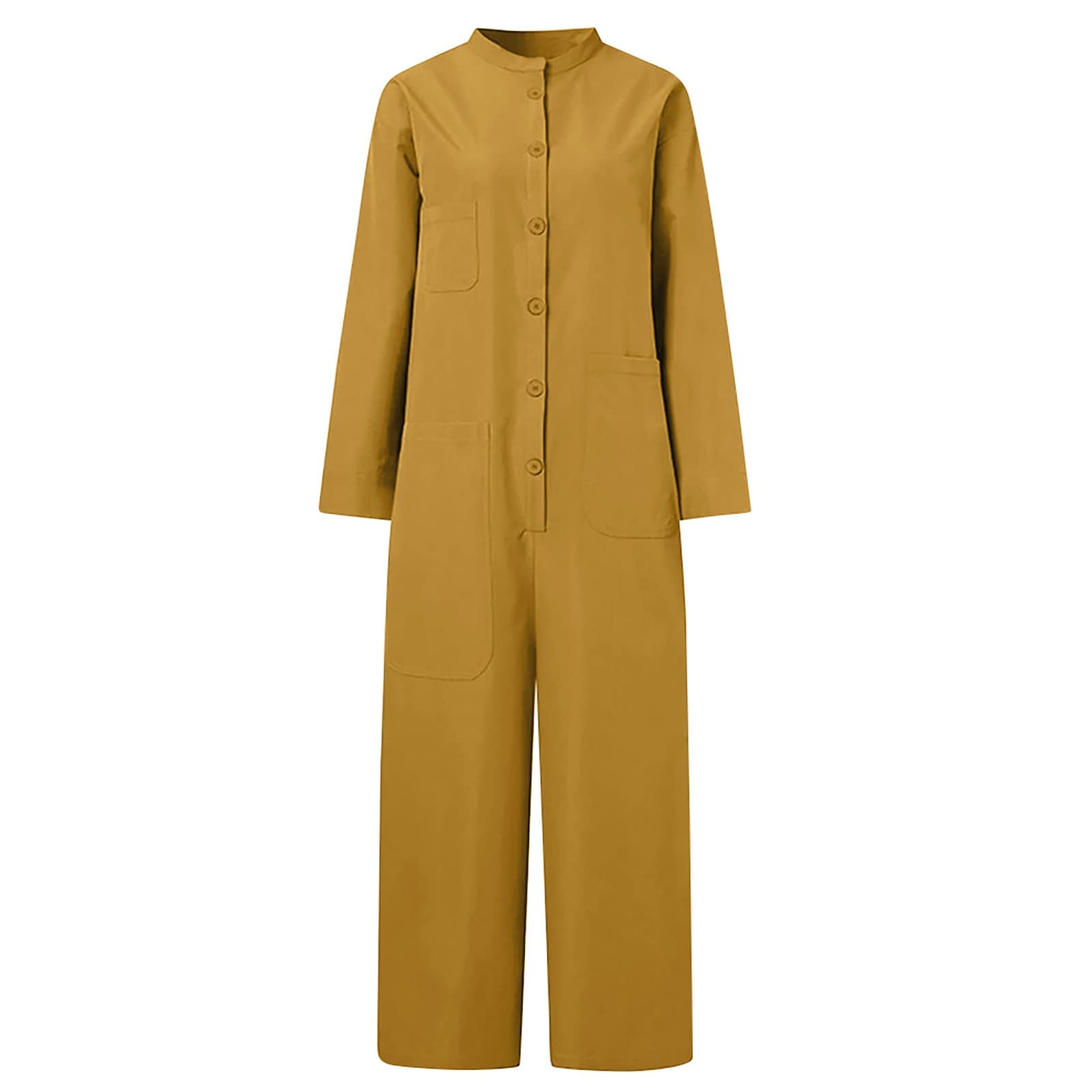 Jumpsuit Solid Color Print Casual Jumpsuit Baggy Playsuit Jumpsuit