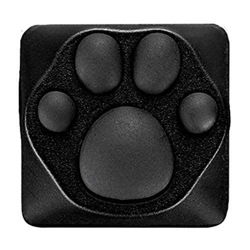 Sya Zomoplus Cute Cat Paw Keycap,Squishy Paw Custom Keycap-1Pc Keycap For Mechanical Keyboard,Suitable For Cherry Mx/Gateron Switches-Esc Key Keycap (Black Gray) #TOP1