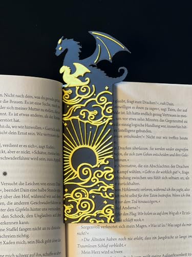 Image of Fantasy Dragon Bookmarks - for Dragon Rider & Fantasy Romance Readers | Aesthetic Quote Bookmarks for Books, Journals & Gifts | Washable | Durable Bioplastic
