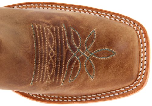 Justin Boots Womens Kenedy Calf Square Toe Casual Boots Mid Calf Low Heel 1-2" - Brown, Green - Size 7 B #TOP4