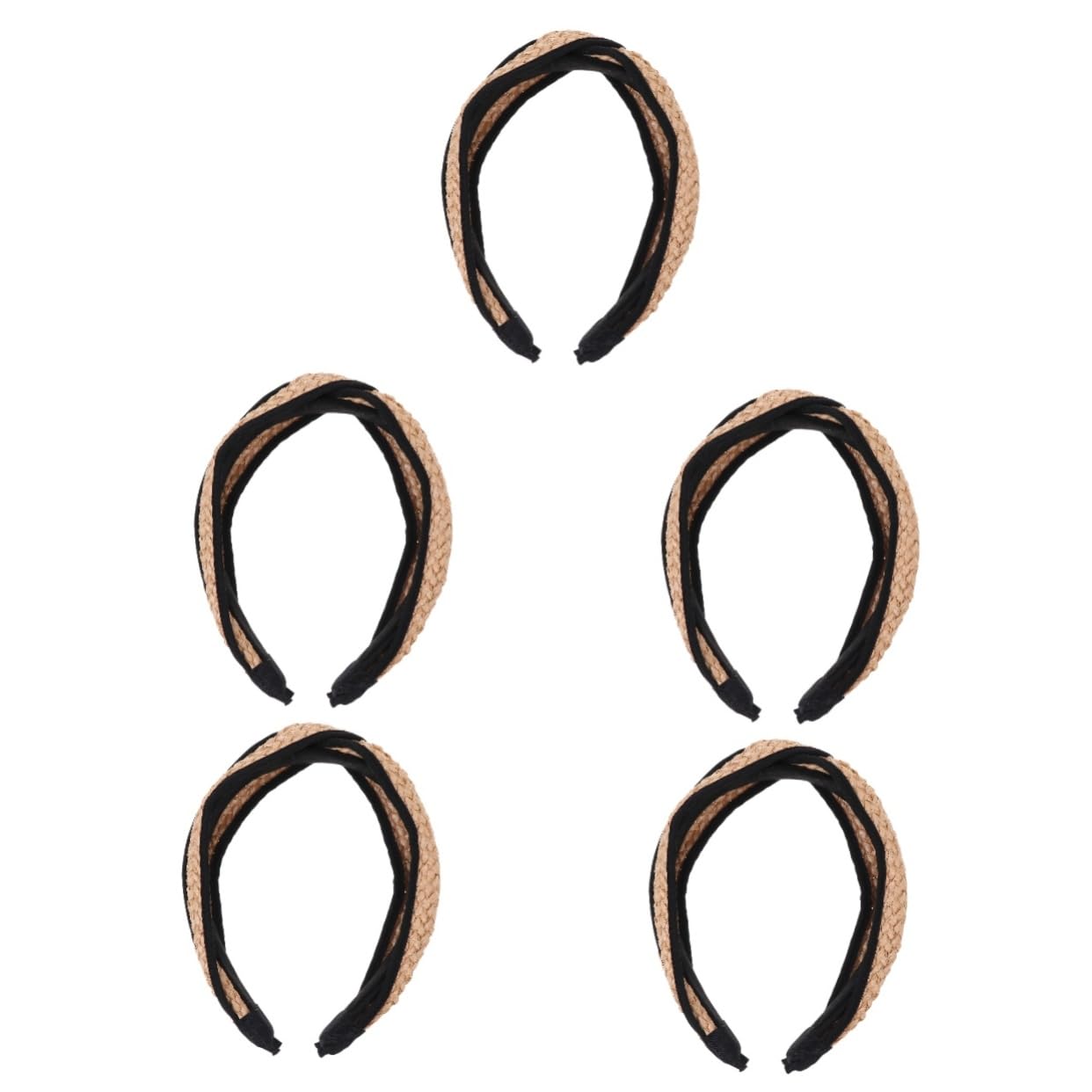 Beavorty 5stücke Stylisches Haarband Aus Rattan Verstellbares Haaraccessoire Für Mädchen Dekoration Für Frisuren Im Alltag Und Besondere Anlässe Boho-inspiriertes Haarband