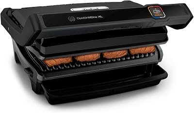 Tefal OptiGrill Elite XL Kontaktgrill, automatische Garzeitanpassung | 16 Programme, digitales Display mit Garstufenanzeig...