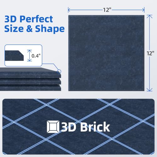 Image of 20 Pack Acoustic Panels with Self Adhesive Sound Proof Foam Panels for Wall