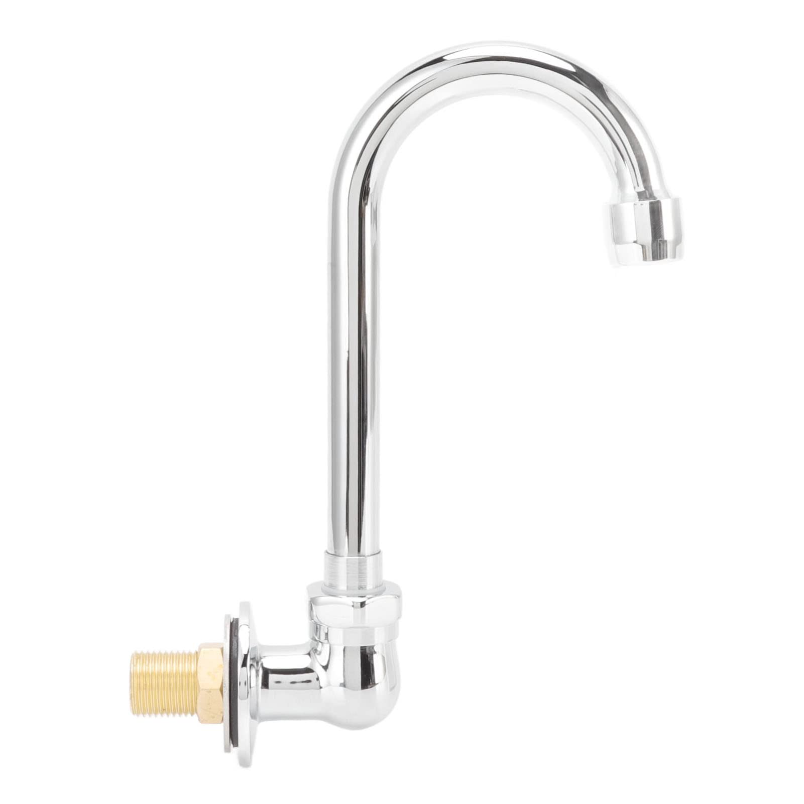 Grifo de Acero Inoxidable con Pedal Rosca G1/2, Grifo de Lavabo con válvula de Rodilla para Montaje en Pared, Ideal para hospitales, Laboratorios y baños.