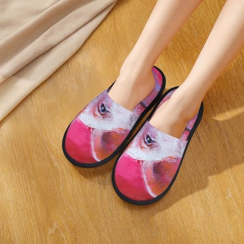 Pig Print House Slippers For Women And Men,Soft Slippers With Memory Foam,Non-Slip Indoor Home Shoes4