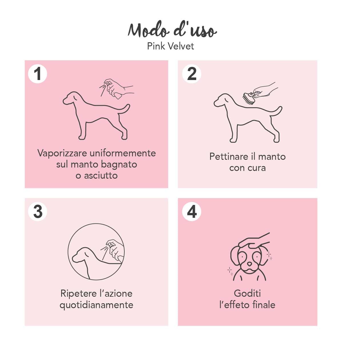 YUUP! - Pink Velvet spray idratante e ristrutturante effetto seta all'acido ialuronico, cheratina e acqua termale vulcanica, 150 ml