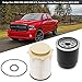 Wisamic 6.7L Cummins Fuel Filter Set Replacement for 2013-2018 Dodge Ram 2500 3500 4500 5500 6.7L Cummins Turbo Diesel Engines, Diesel Fuel Filter Water Separator Set Replace 68197867AA 68157291AA