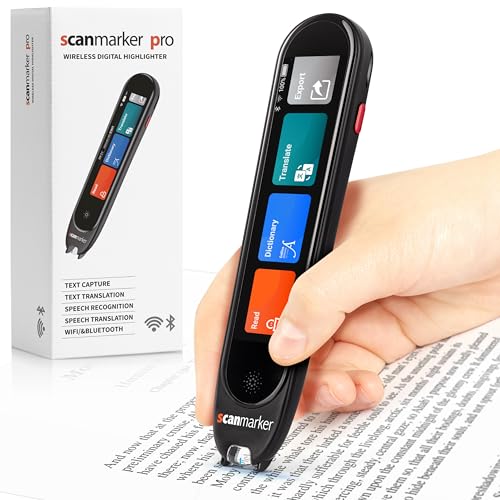Scanmarker Pro | Penna Traduttore Multilingue e Penna di Lettura Autonoma | Penna Scanner per...