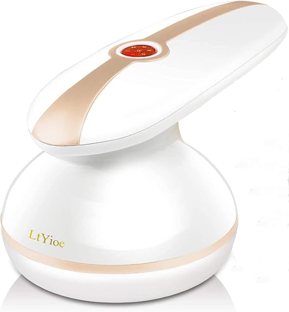 Fabric Shaver LtYioe Bobble Remover for Clothes, Lint Remover Electric USB Rechargeable Battery Operated with Extra Blades and Clean Brush, Easy to Use, Lightweight and Portable(Gold)