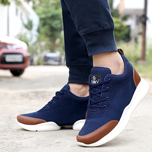 Image of Mens Global Rich's Men's 3 Inch Hidden Height Increasing Black,Blue,Brown,Grey Casual Sports Laceup Shoes with Eva Sole Casual Shoes