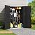 KINYING Outdoor Storage Cabinet Waterproof, 57 Cu.ft Resin Vertical Outdoor Storage Shed for Patio Furniture, Garden Tools, Pool Accessories, Mower Storage (Black)