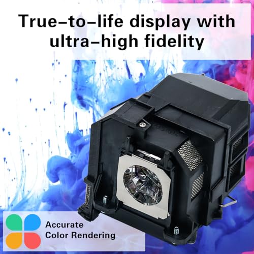 Image of V13H010L90 Replacement Projector Lamp Bulb for Epson ELPLP90 EB-670 EB-675w EB-675wi EB-680wi PowerLite 675W EB670 EB675W EB675Wi 675W with Housing