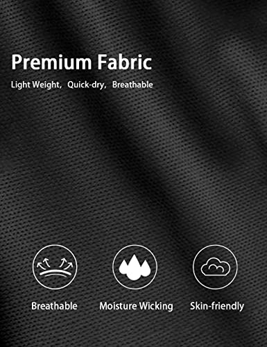 Hanerdun Mens Basketball Athletic Shorts Mesh Gym Sports Workout Training Drawstring Casual Fashion Short With Pockets Black #TOP3