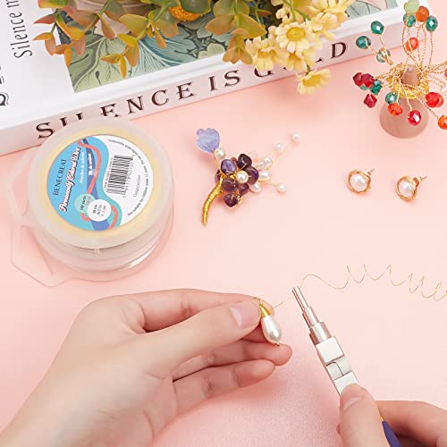 benecreat 28 gauge silver copper wire 328 feet jewelry craft wire tarnish resistant coil material for crafts beading jewelry making gardening