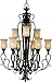 Maxim 21126MCFL, Sausalito Chandelier, 9-Light 900 Watts, Filbert