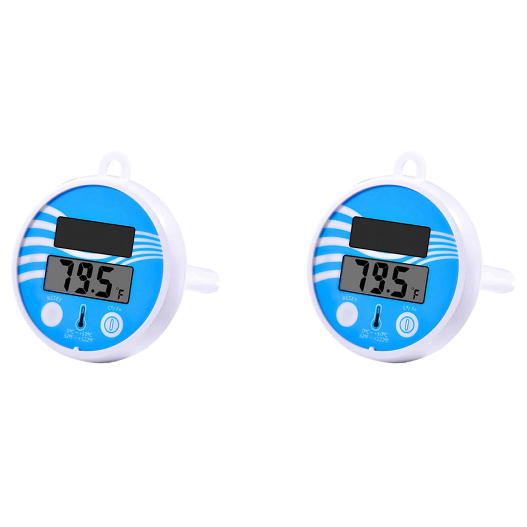 Jnchdghwa 2X Floating Pool Thermometer Wireless - Swimming Pool Temperature Thermometer Easy Read, Solar Digital Pool Thermometer