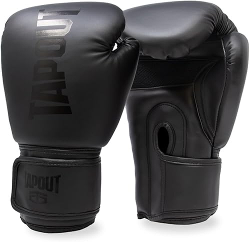 TAPOUT Guantes de boxeo con palma de malla transpirable para hombres y mujeres en entrenamiento, Muay Thai, Kickboxing, Sparring y MMA