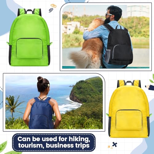 Image of Sherr 10 Pack 17 inch Classic Backpacks in Bulk Foldable Lightweight Back Packs Basic Classic bags for Travel (Popular Colors)