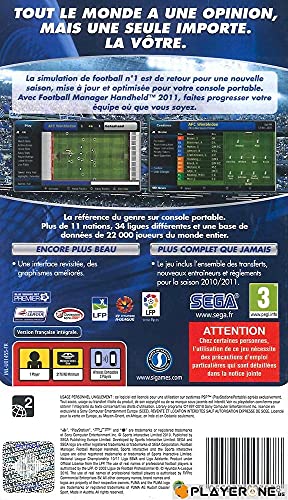 FOOTBALL MANAGER HANDHELD 2011 / Jeu console PSP - vue 4