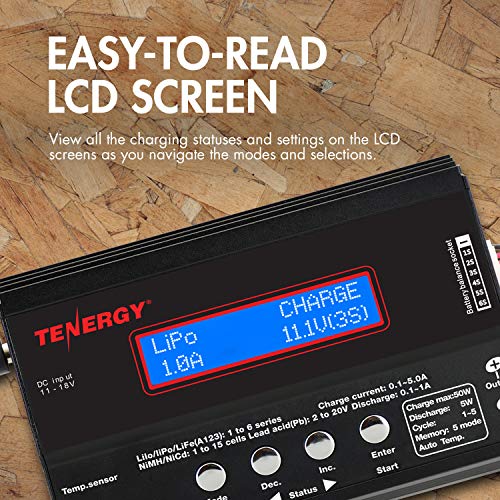 Tenergy M01435 Tb-6Ab Balance Charger Discharger 1S-6S Digital Battery Pack Charger thumb #6