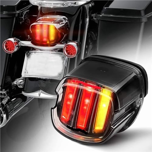 Luz trasera de parada y giro adaptada para Fatboy y Dyna 3