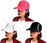 ZZ DISFRAZZES | Gorra Punk con Visera y Cadenas (Fucsia)