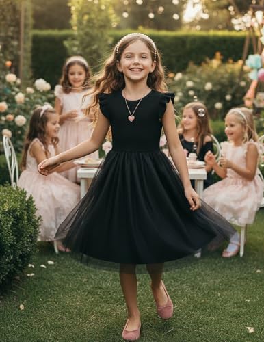 Image of PATPAT Girls Tulle Tutu Party Birthday Princess Formal Fancy Princess Dress