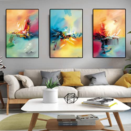 Toile paysage abstrait moderne pour habiller un mur vide et illuminer un salon sombre