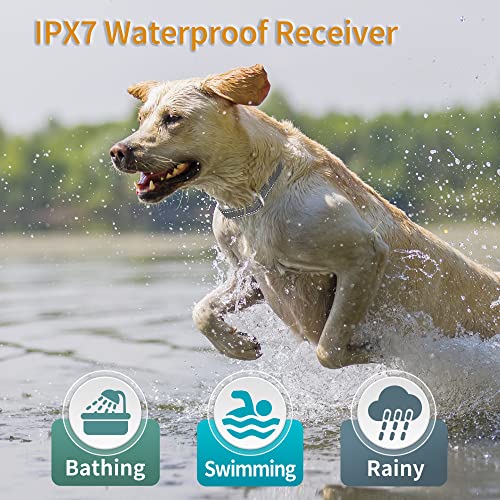Dog Bark Collar,Ipx7 Waterproof Dog Training Collar,Dog Shock Collar With Remote 3300Ft,Rechargeable E-Collar With 3 Training Modes(Beep,Vibration,Safe Shock) Suitable For 5-120Lbs Dogs (Grey) #TOP3