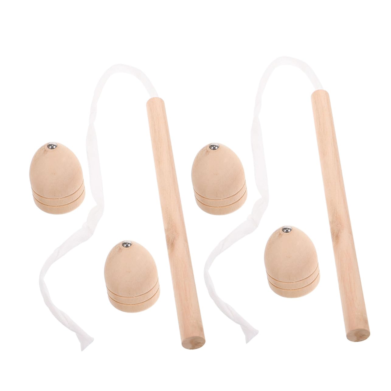 VICASKY Gyro Toys for Boys and Girls 2 Set Traditional Wooden Gyro Outdoor Plaything