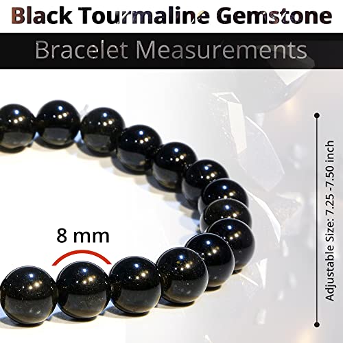 Image of ANAYA AGATE Healing Crystal Bracelet for Women and Men - 8mm Round Beaded Bracelet for Men and Women - Unisex Stretchy Gemstone Bracelet for Healing and Protection