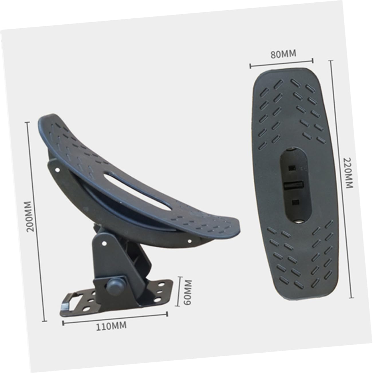 BESPORTBLE Support de Pagaie Couleur Aléatoire pour Kayak et Canoë en Fer Noir Cadre Fixe Sécurisé, Accessoire Pratique pour Transport Automobile