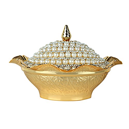 Candy Bowl Coated Handmade Brass Sugar Chocolate Serving Dish Gift For Lovers And You (Pearl Coated) #TOP3