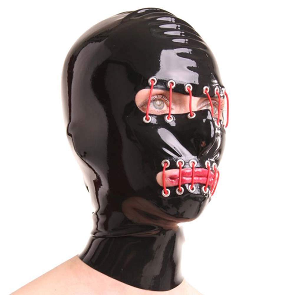 Amazon.com: Latex mask BDSM mask Sex mask Halloween mask Latex Bondage  Advanced Latex Material Harness for Eyes and Mouth Sex Toys for Couples  sextoys Unisex,M : Health & Household