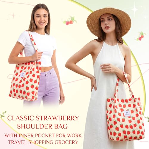 Hsei 2 Pcs Bolsa Tote de Pana para Mujer Gran Capacidad miniatura 6