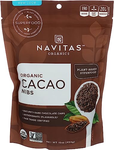 Navitas Naturals, Cacao Nibs Raw Organic, 16 Ounce #TOP6