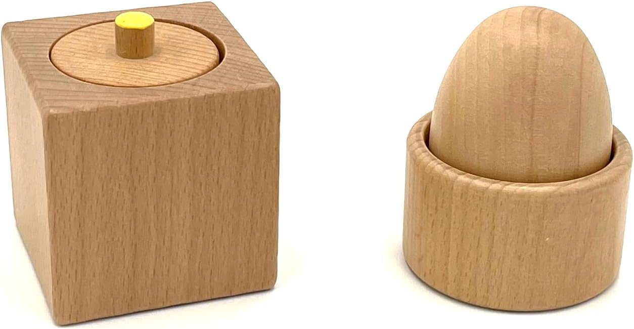 Set of Wooden Pincer Grasp and Egg Cup Puzzles, Pincer