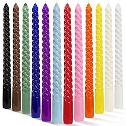 [Environmentally Friendly Unscented Spell Candles] Made of premium natural paraffin wax and pure cotton wicks. Tobeape dripless taper candles create a long-lasting stable flame and burn cleanly without any smell.