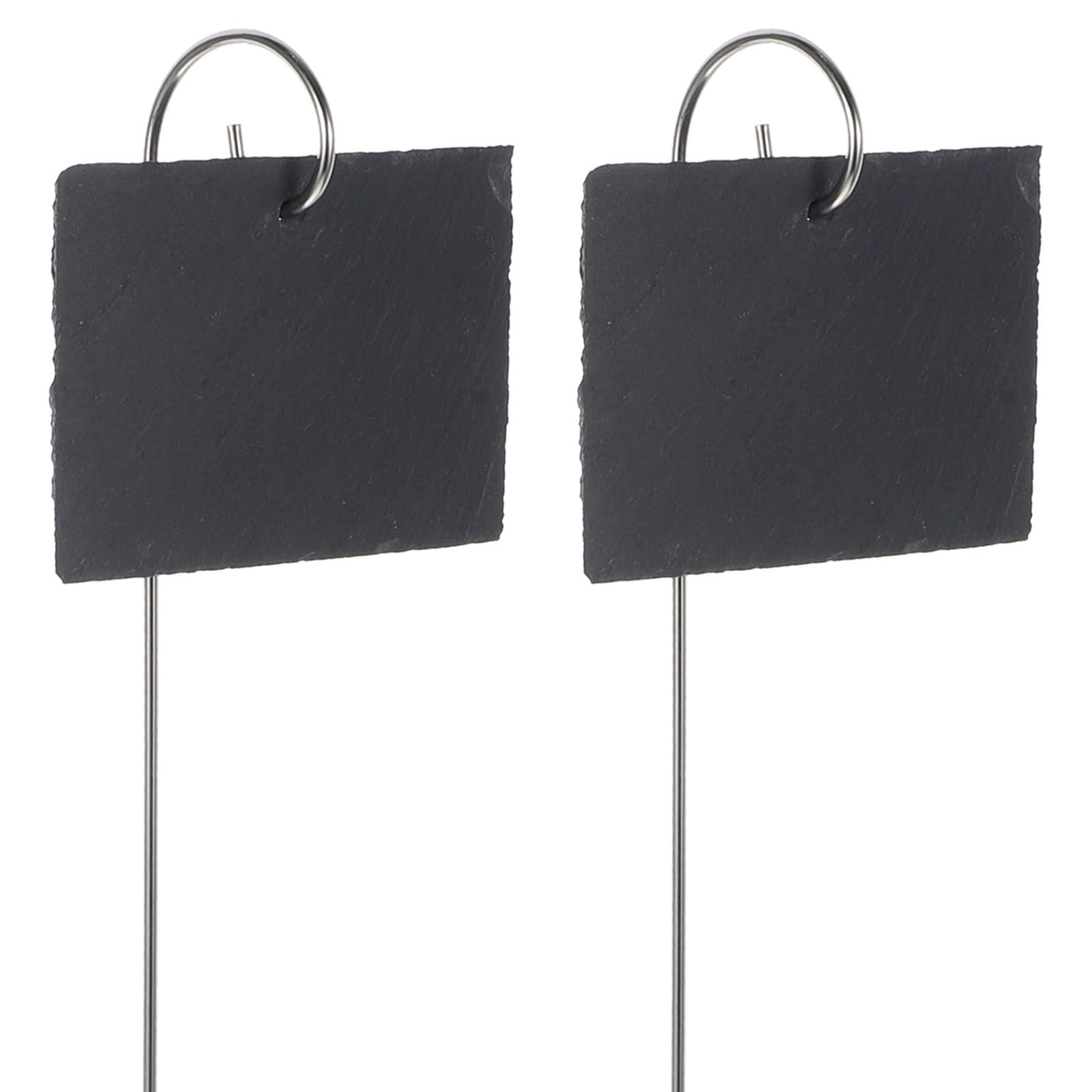 Edelstahl Pflanzenstecker für Gartenpflanzen Langlebige und Einfach zu Beschreibende Pflanzenschilder in Schwarz für Blumentöpfe und Gartenarbeit