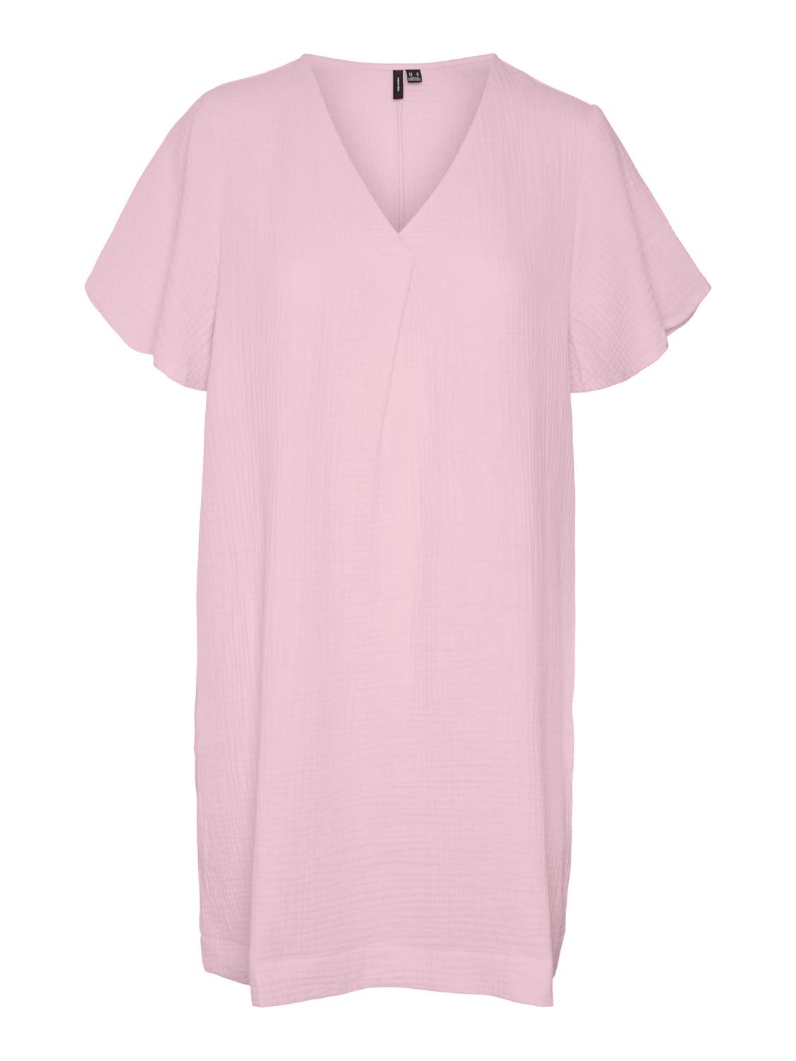 VERO MODA Women's Vmnatali Nia SS Short Dress WVN Dress, Bonbon, S