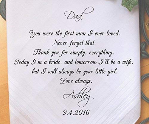 dad handkerchief wedding