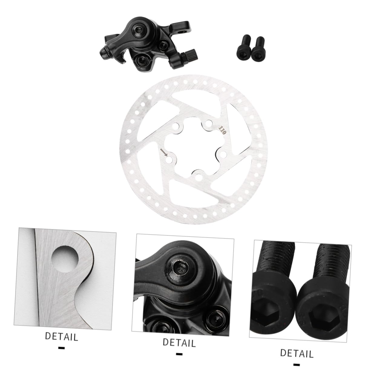 TOYANDONA Freno Disco per Scooter Pinza Freno Cavo e Disco di Sostituzione Realizzato in Materiale Resistente Facile da Installare
