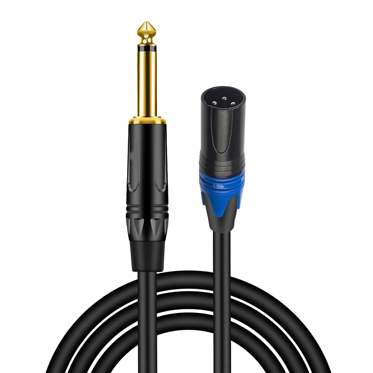 DEVICE OF URBAN INFOTECH XLR Male to 1/4 Inch TS Cable with Gold Plated Connectors, Shielded Audio Cord for Microphone, Mixer, Amplifier, Stereo, Studio and Live Sound Equipment 6.35mm to XLR Male