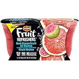 Del Monte Fruit Refreshers Snack Cups, Red Grapefruit in Guava Fruit Water, 14-Ounce