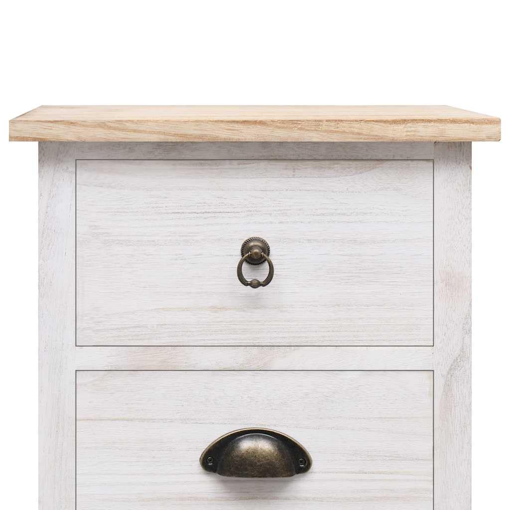 Mobiletto in legno di paulownia, 35 x 25 x 87 cm, con 5 cassetti