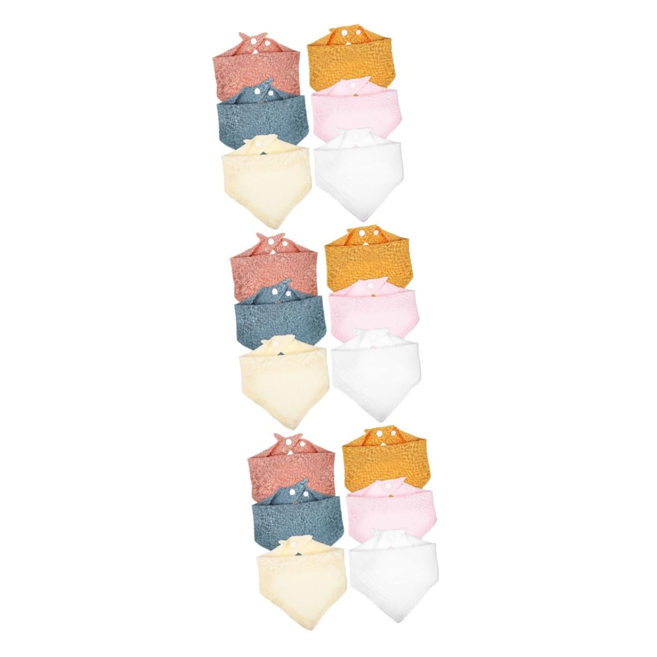 Toyvian 12 Pezzi Bandane Bandana Di Cotone Assorbente Bava Infantile Ragazze Dribble Festa Neonati Unisex Doccia Triangolo Triangolare Saliva Del Ragazzo Dentizione Ragazzi Regali Per