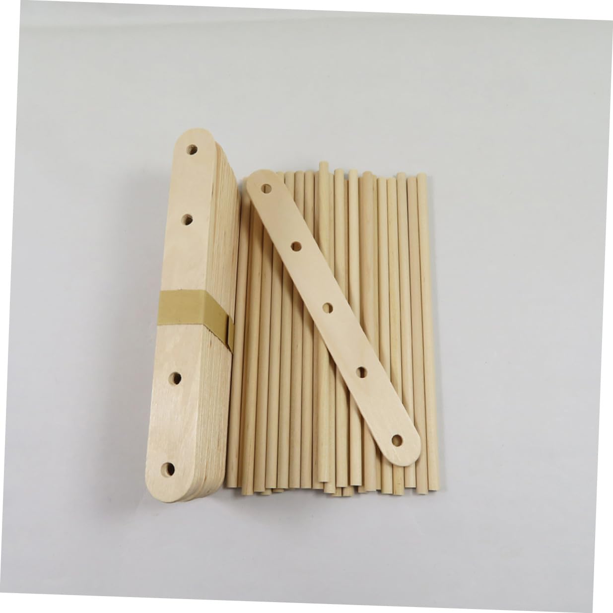 Angoily 300 Pezzi Artigianali in Legno Naturale con Fori per DIY Materiale per Lavori Manuali Lisci e Non Cerati per Progetti Creativi Adatti Scuola e Feste